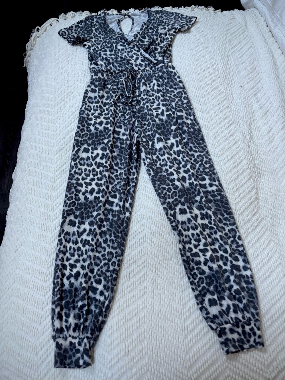 NWT❗️ Black & White Leopard Print Jumpsuit